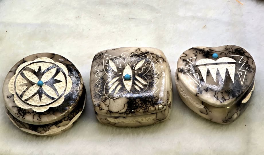 Horse Hair Pottery Jewelry Boxes