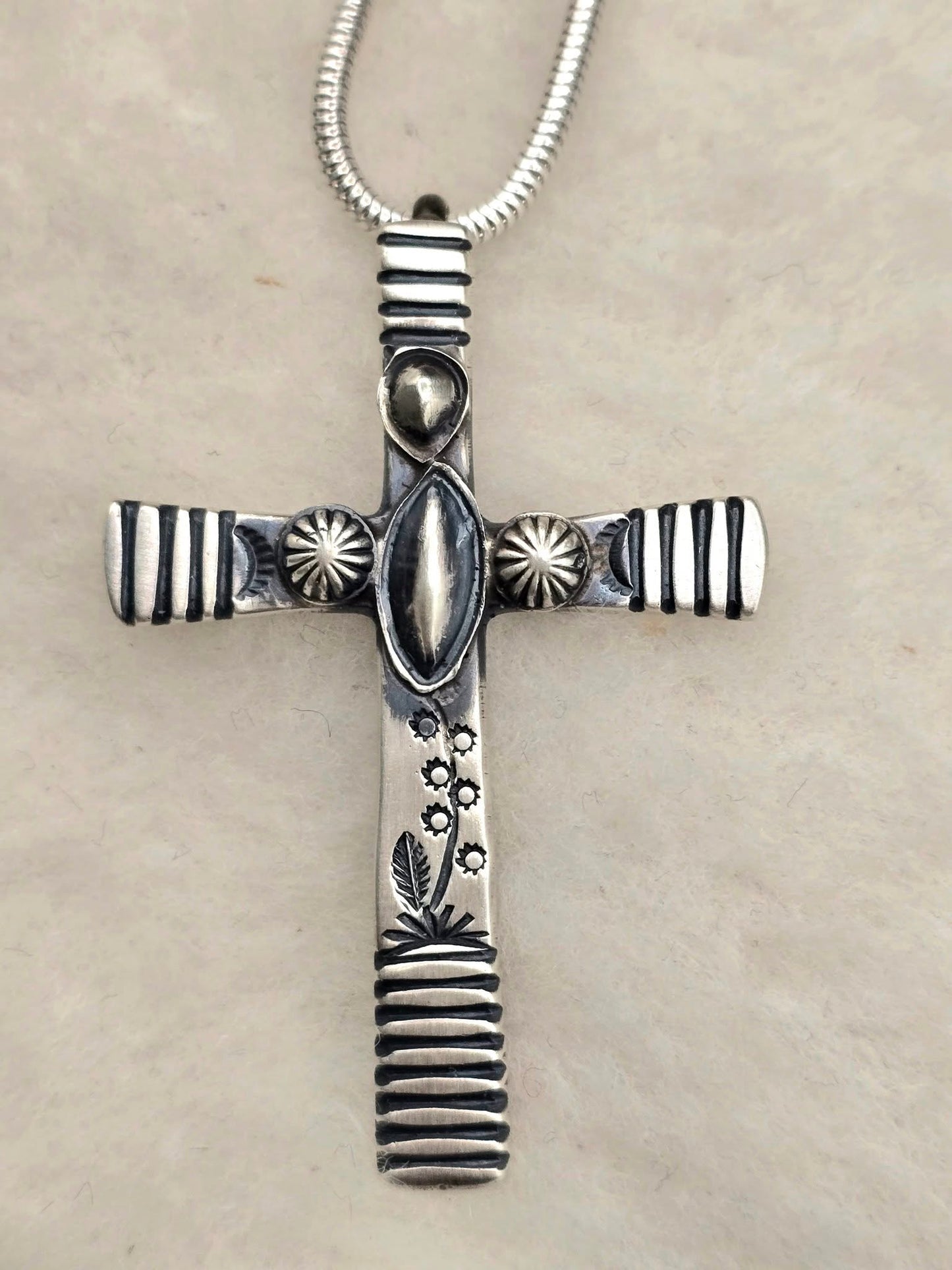 Silver Cross by Mary Cayatineto