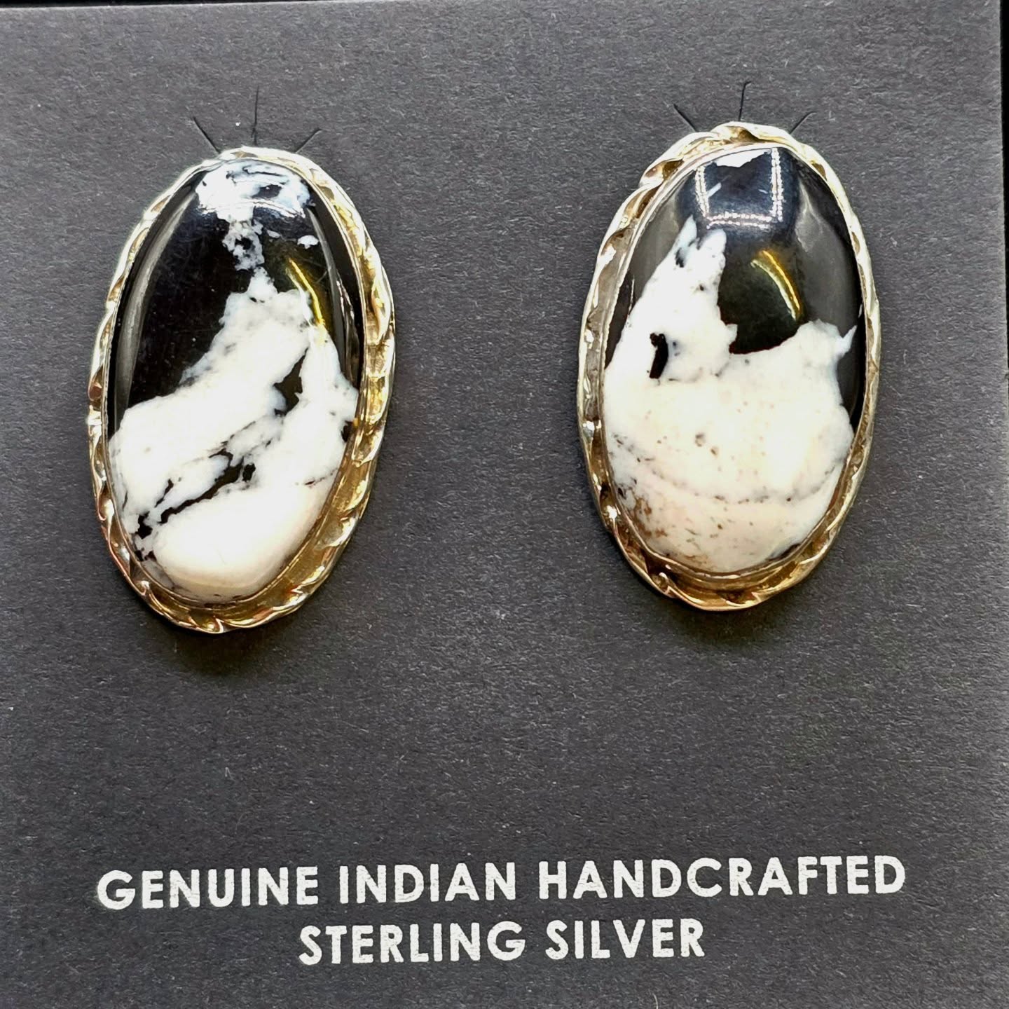 White Buffalo Earrings