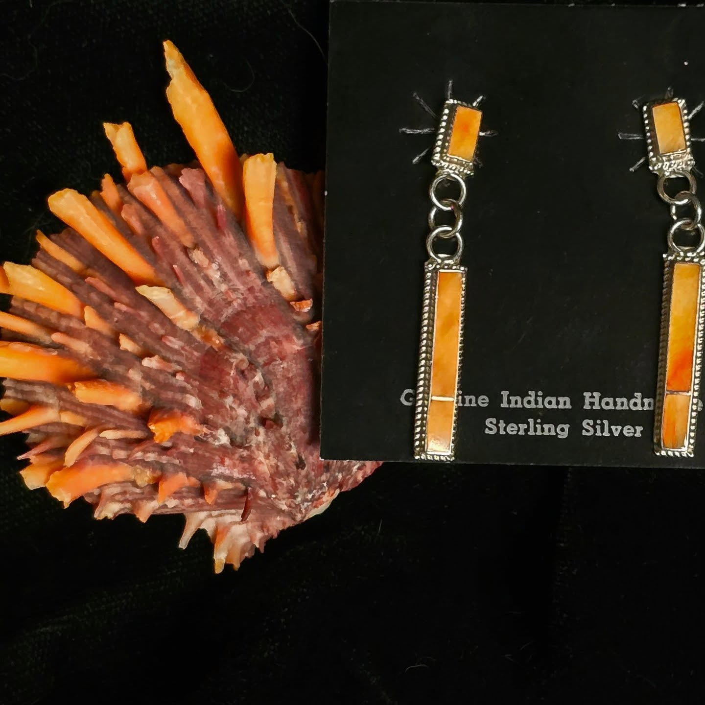 Spiny Oyster Earrings