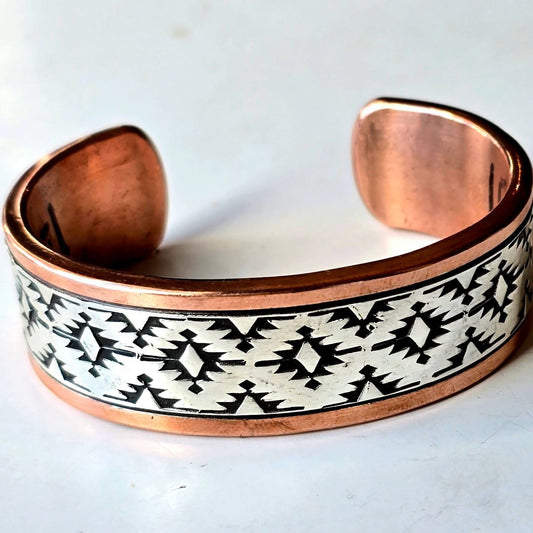Copper and Sterling Bracelet