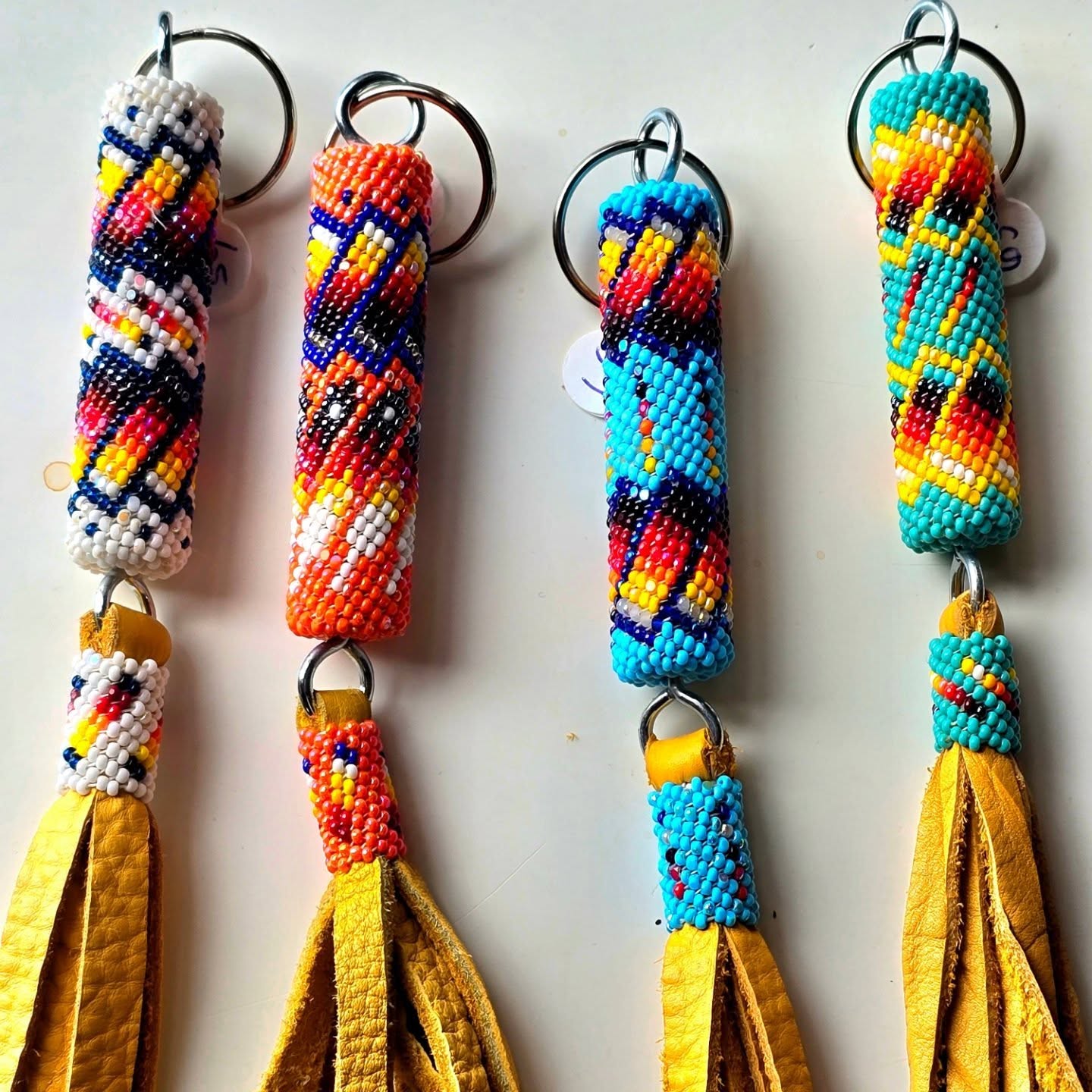 Locally crafted Paiute Beaded Keychains