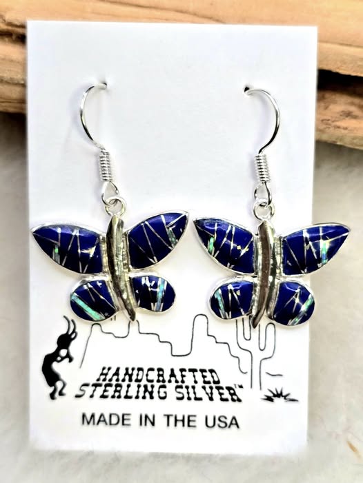 Lapis Butterfly Earrings
