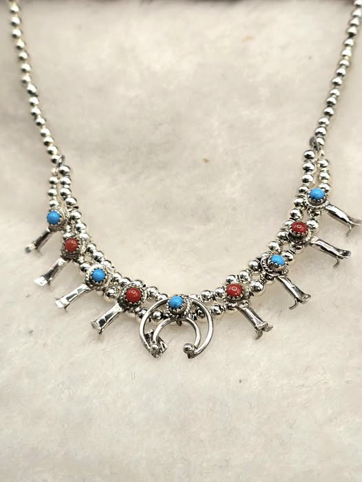 Miniature Squash Blossom Necklace